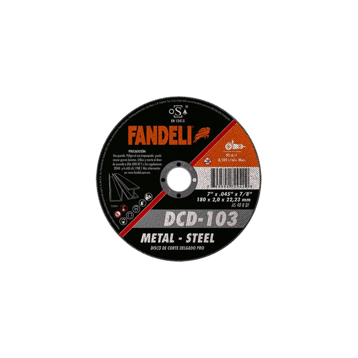 Disco 7" Fandeli Pro DCD-103