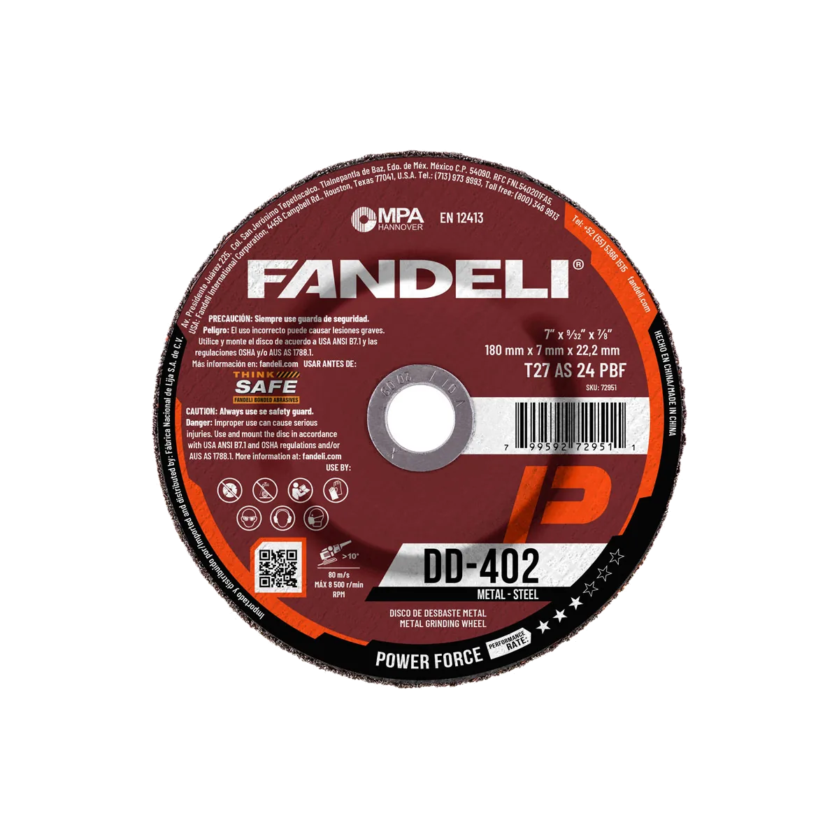 Disco 7" Fandeli Pro DD-402