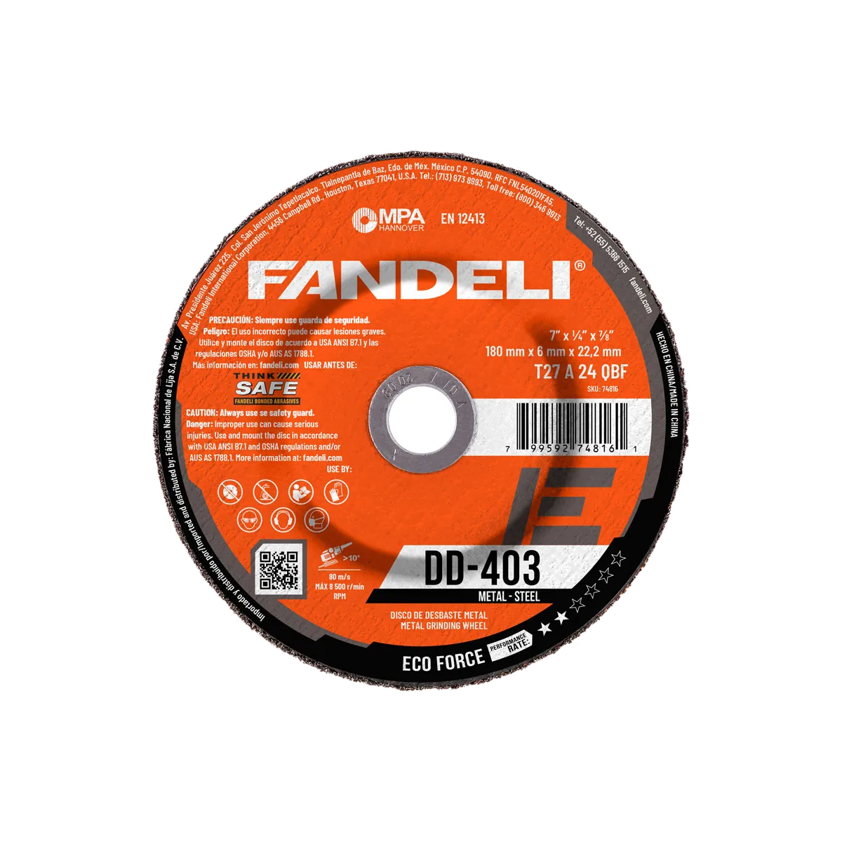 Disco 7" Fandeli Eco DD-403